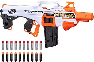 Nerf Ultra Select vollmotorisierter Blaster, Fire 2 Wege, inkl. Clips und Darts