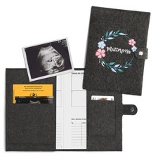 Mutterpasshülle aus Filz Hülle für deutschen Mutterpass mit extra Fächern Cover