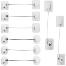 8 Pcs Refrigerator Locks for Kids  Adults with 10 Keys, Fridge Freezer Lock