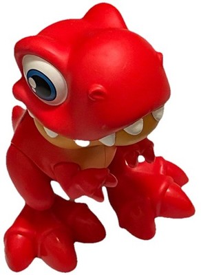 ZURU Smashers T-Rex Dinosaur Figure Possible 8'' Red Raptor Velociraptor