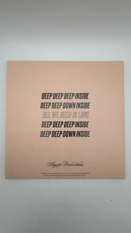 DEEP INSIDE 10" Vinyl Agent Provocateur collectors record Rare New Unplayed - Image 2 of 4