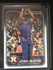 🔥Ronel Blanco 2024 Topps Update #US184 Season Highlights “Unhittable” Astros RC