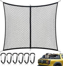 Highly Elastic Cargo Net - Heavy-Duty Truck Bed Cargo Net for Pickup Trucks, Van