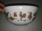 Vintage Pyrex Americana Early American Mixing Bowl Cinderella #443 2 1/2 Quart