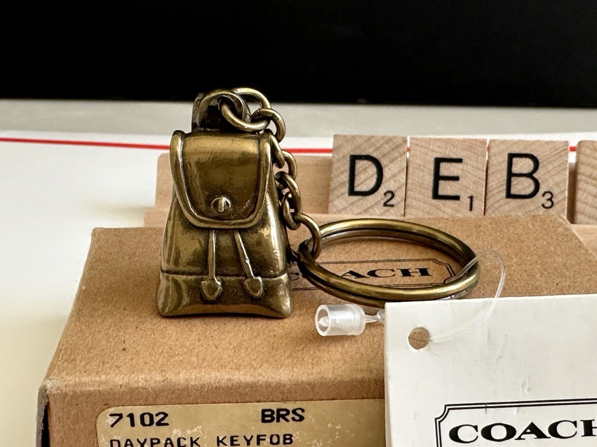小物 Vintage Coach Daypack Turnrock Key Fob NWT COACH VINTAGE BRASS DAYPACK KEY FOB ORIGINAL BOX 7102 | eBay