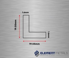 Aluminium Equal Angle Profile Bar – 15x1.5–50x3mm – Mill Finish – 6063-T6 Alloy