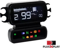 Koso Black LCD D2 Multi Function Gauge Speedo Dyna Switchback 12-16