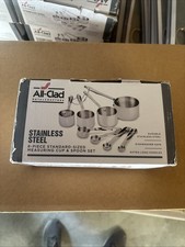 All-Clad Stainless-Steel 8 pc. Standard-Size Measuring Cup & Spoon Combo Set New
