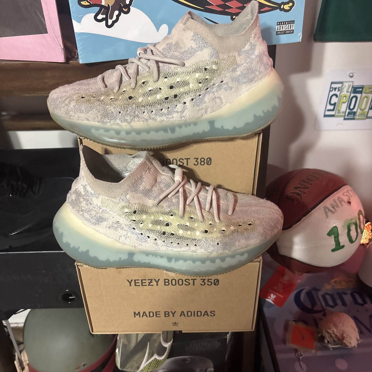 adidas gazelle silver green womens Adidas Yeezy Boost 380 Alien Blue Shoe Laces – Jump Laces main image 0