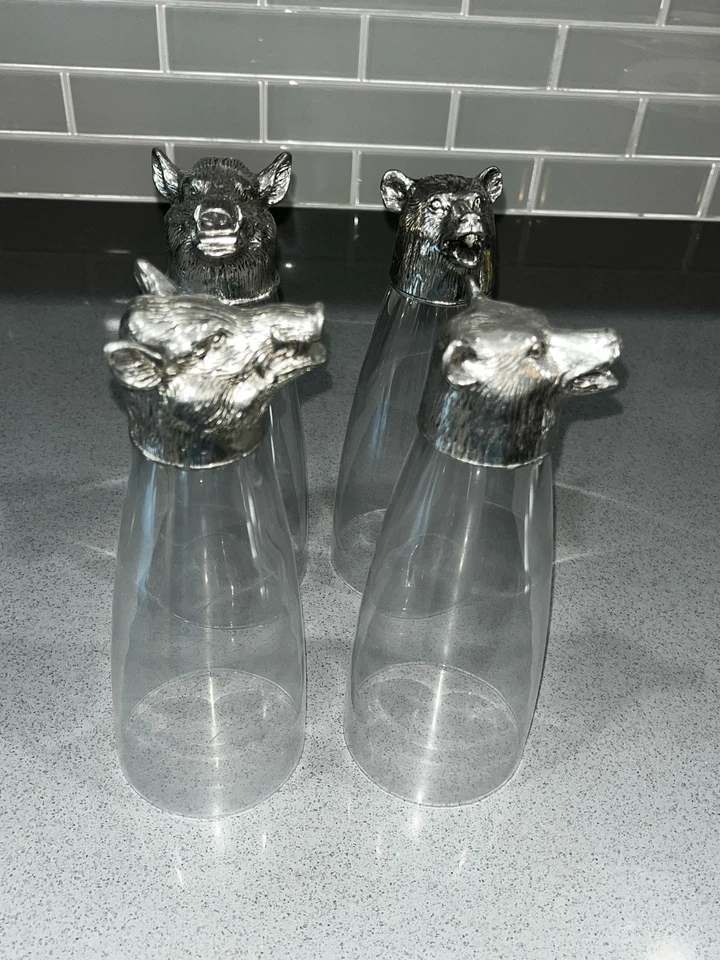 Gafas Arte Itálica Animale Pilsner -- Juego de 8 Foto 3 de 4