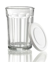 Arc International Luminarc Working Glass Storage Jar/cooler With White Lid, 21-o on sale Arc International Luminarc Working Glass Storage Jar/cooler With White Lid, 21-o on sale