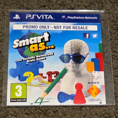 PS VITA - SMART AS... - PROMO - FULL GAME - LIKE NEW - FREE POST