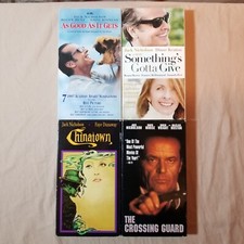 Jack Nicholson 4 VHS Video Lot The Crossing Guard Chinatown As Good As It Gets &