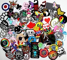 Random Styles Patch Motorcycles Biker Rocker Artwork Emblem DIY Iron on Clothes