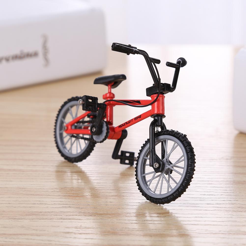 Mini Finger Mountain Bikes Diecast Alloy Stents Finger Bicycle Model