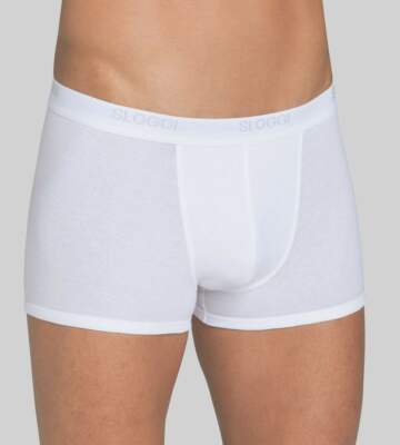2 Boxer-Shorts Kurz Basic Men Mit Elastisch Äußere aus Baumwolle Sloggi