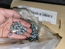 #8-32 Nylon Insert Hex Lock Nuts Zinc Plated Steel Qty 2,000