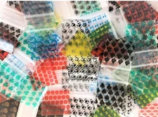 200 SMALL BAGGIES 1515 1.5" X 1.5" MINI RESEALABLE POLY (10+ MIXED DESIGNS)