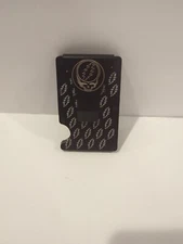 Grateful Dead minimalist wallet Black Steal Your Face Syf Bolt