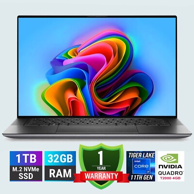 #ad #ad Dell Precision 5560 15.6 UHD Touch 32GB RAM 1TB SSD i7 NVIDIA 4GB Warranty $689.00