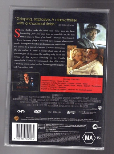 Just Cause - DVD (Brand New Sealed) - Picture 2 of 2