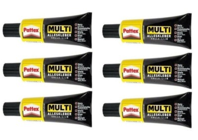6 x Pattex Multi Alleskleber Klebstoff Kleber Reparatur Büro 50g