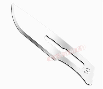50-Pack #10 Surgical Scalpel Blades - Sterile, Individually Wrapped, With Storage Case For Lab, Crafts, Medical Practice