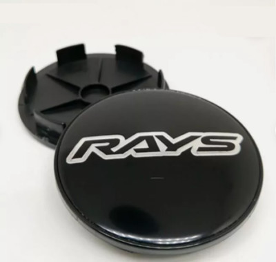 4pcs 68mm for RAYS VOLK Black Silver Alloy Wheel Center Caps Hub Caps Rim Caps