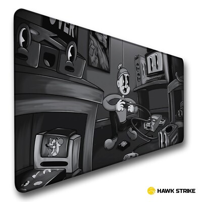 Mauspad XXL Gaming | Cartoon Retro Design Mousepad 90 x 40 cm | HAWK STRIKE
