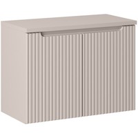 Badezimmer Waschtischunterschrank 80 Cm Waschbeckenschrank Kaschmir Beige