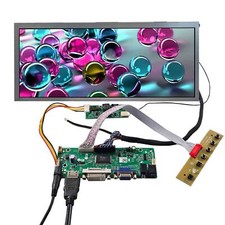 HD VGA DVI LCD Controller Board 12.3" VS123Z 001A 1920X720 IPS LCD Screen