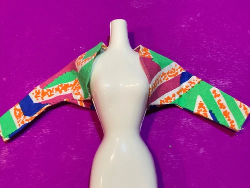 Vintage Barbie Clone Mod Retro Style Colorful Jacket / Shrug- free US Shipping