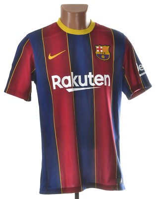 BARCELONA 2020/2021 HOME FOOTBALL SHIRT SIZE M ADULT #10 MESSI | eBay