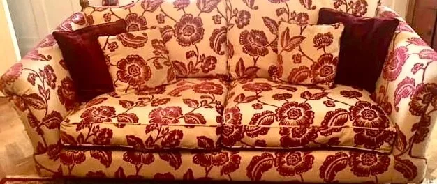 Luxury DFS Red 1 seater and 3 seater sofa lightly used eBay