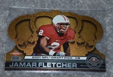 2001 CROWN ROYALE ROOKIE JAMAR FLETCHER 2001 NFL DRAFT PICK CARD #174 1071/1750