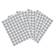 10 Sheet/700Pcs 18mm Dia PVC Self Adhesive Screw Hole Cover Stickers, Gray