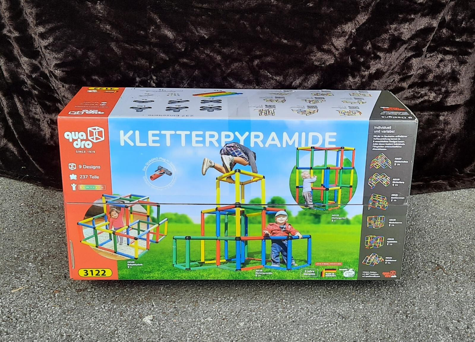 Quadro Klettergerüst Neu OVP Kletterpyramide 237 Teile Ideal zu Ostern
