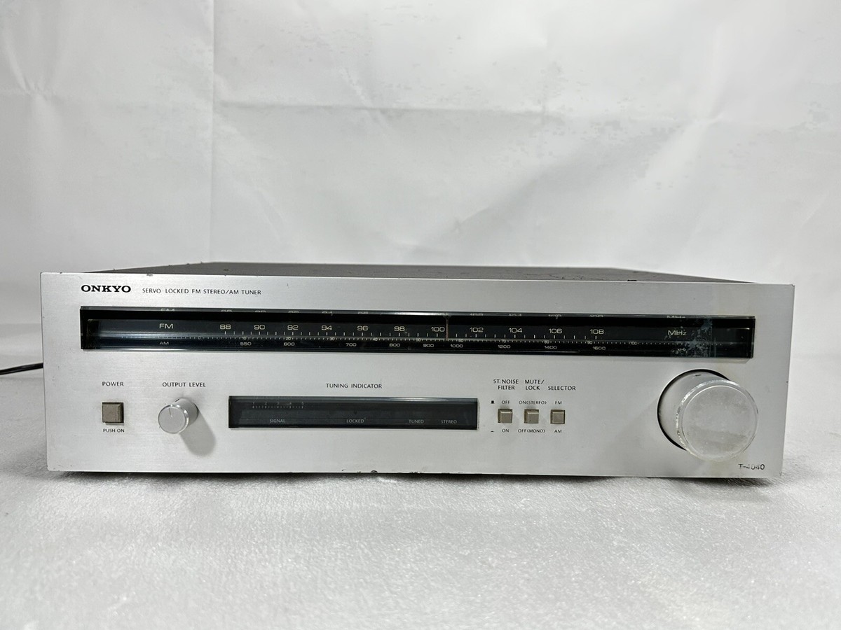 Vintage 1980 Onkyo T-4040 ~ Synthesized AM/FM Stereo Tuner