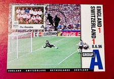 Gambia STAMP 1996 Euro 96 Football Maximum Card England Switzerland Group A