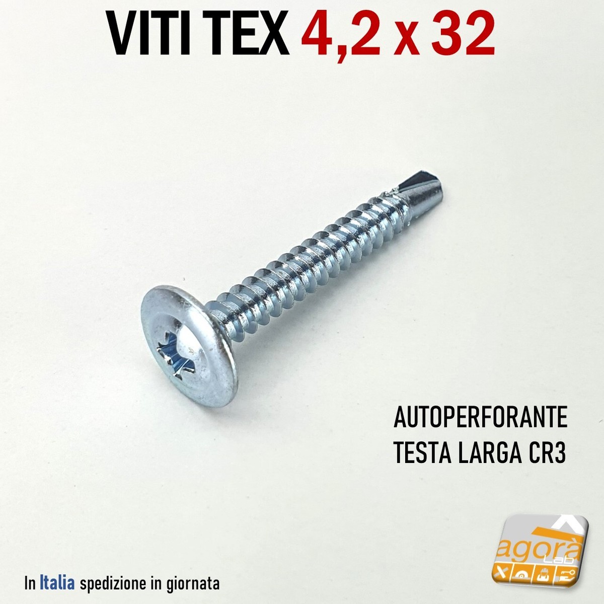Set di 700 viti autoperforanti DEGOMETAL TCB - Diametro da 3,2 a 4,8 mm