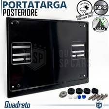 Portatarga POSTERIORE Quadrato Auto Americane Fuoristrada Suv Targa ZA, ACCIAIO