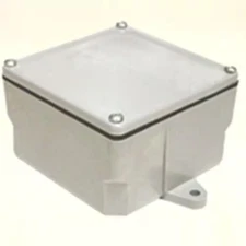 Electrical Conduit Junction Box, Surface Mount, PVC, 6 in. x 6 in. x 4 in.