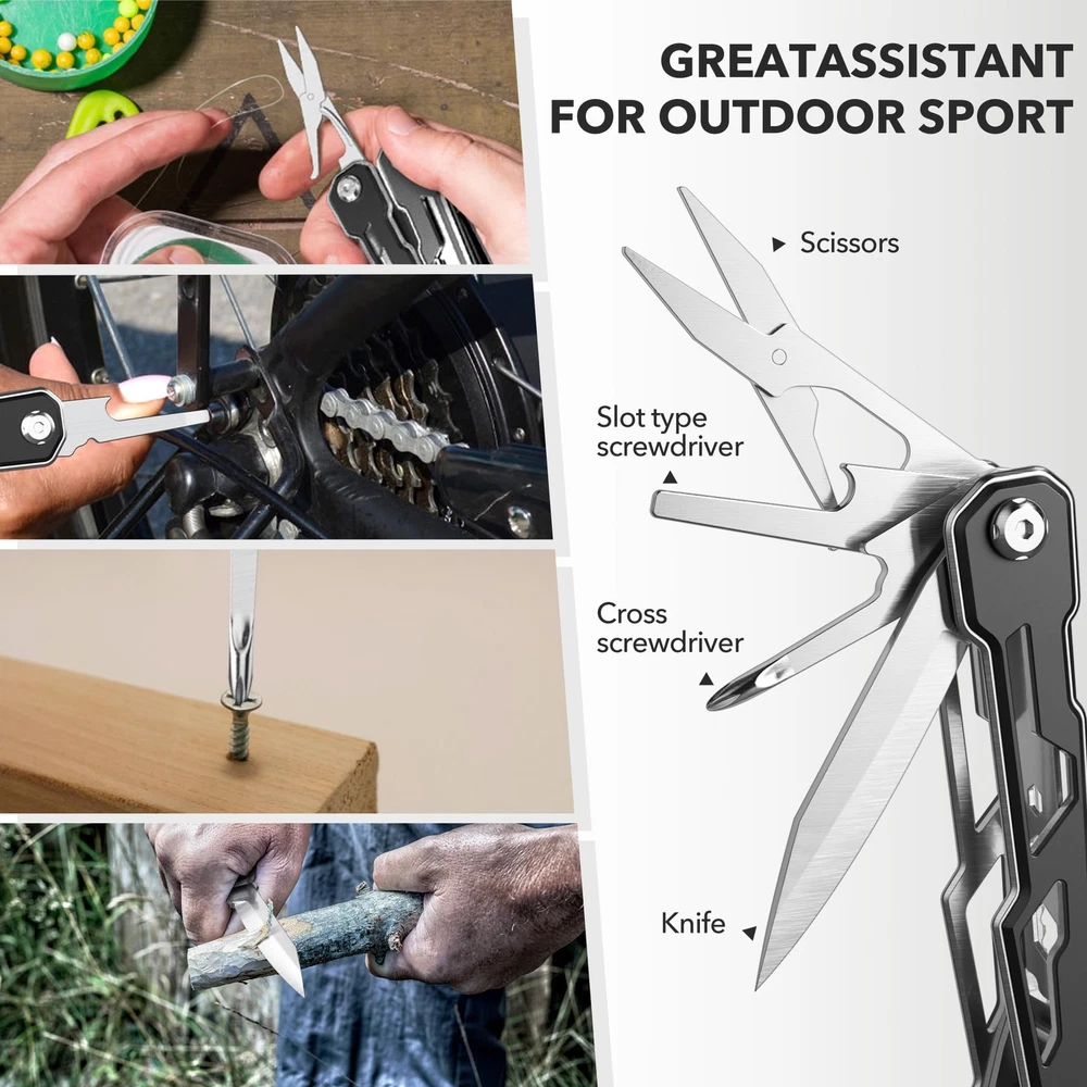 Multi-tool 16-in-1 Multitool Plier Folding Pocket Tool Bottle Opener Knife