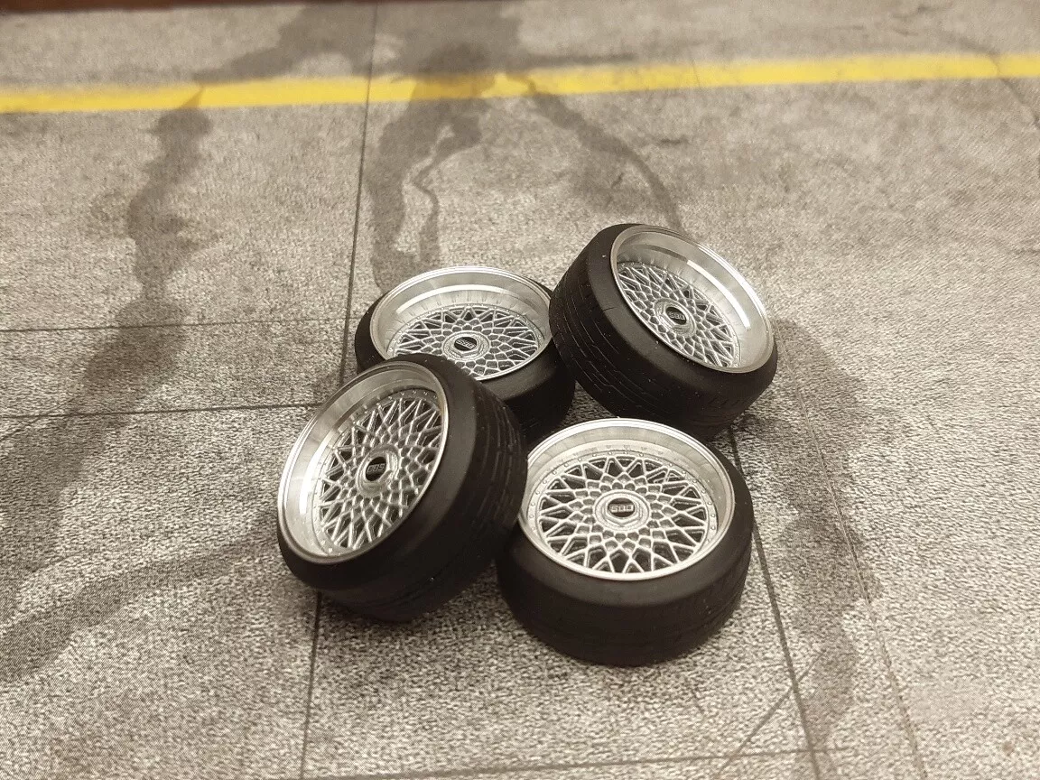 1:18 Scale BBS RS 15 INCH REAL ALU WHEELS, NEW! several colors