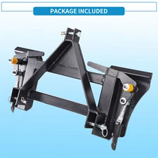 3 Pt Skid Steer Quick Tach Conversion Adapter for Cat 1 Tractors Heavy Steel US