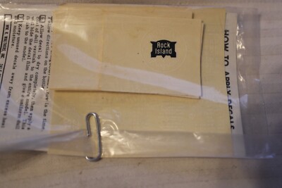 HO Scale Walthers, Rock Island 100 Years Progress Box Car Decal Set #44-12 White