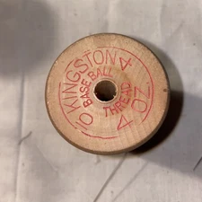 Vintage AMERICAN Thread Co Wood Spool Tan BASEBALL American Baseball Collectable