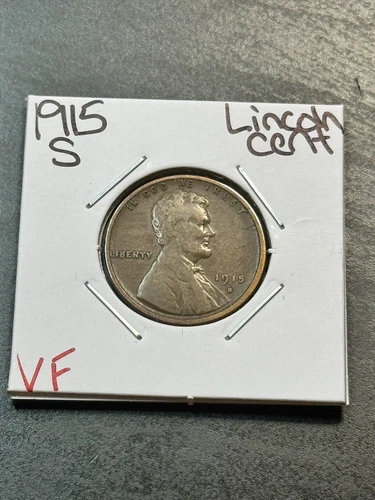 1915 S Lincoln Wheat Cent 1C Penny VF Very Fine Better Date Coin (Raw10802)