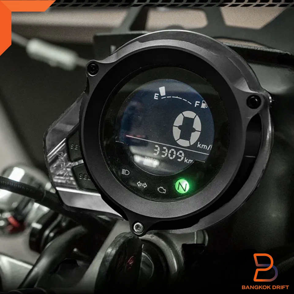 TAMPA DE VELOCÍMETRO PRETA VERMELHA PROTETOR DE ALUMÍNIO PARA HONDA MONKEY Z 125 TRAIL CT125 - Imagem 4 de 4