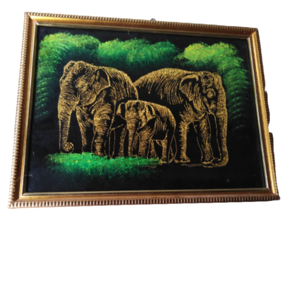 Home Decor Elephant[thumpath rana]Wall Framed Painting Made In Sri Lanka - Image 4 of 4